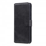 Book Flip Case with Strap For Google Pixel Black Slim Fit Look